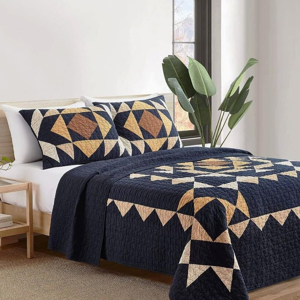 PENDLETON Lace River PIECED Queen QUILT SET ~ Stunning!